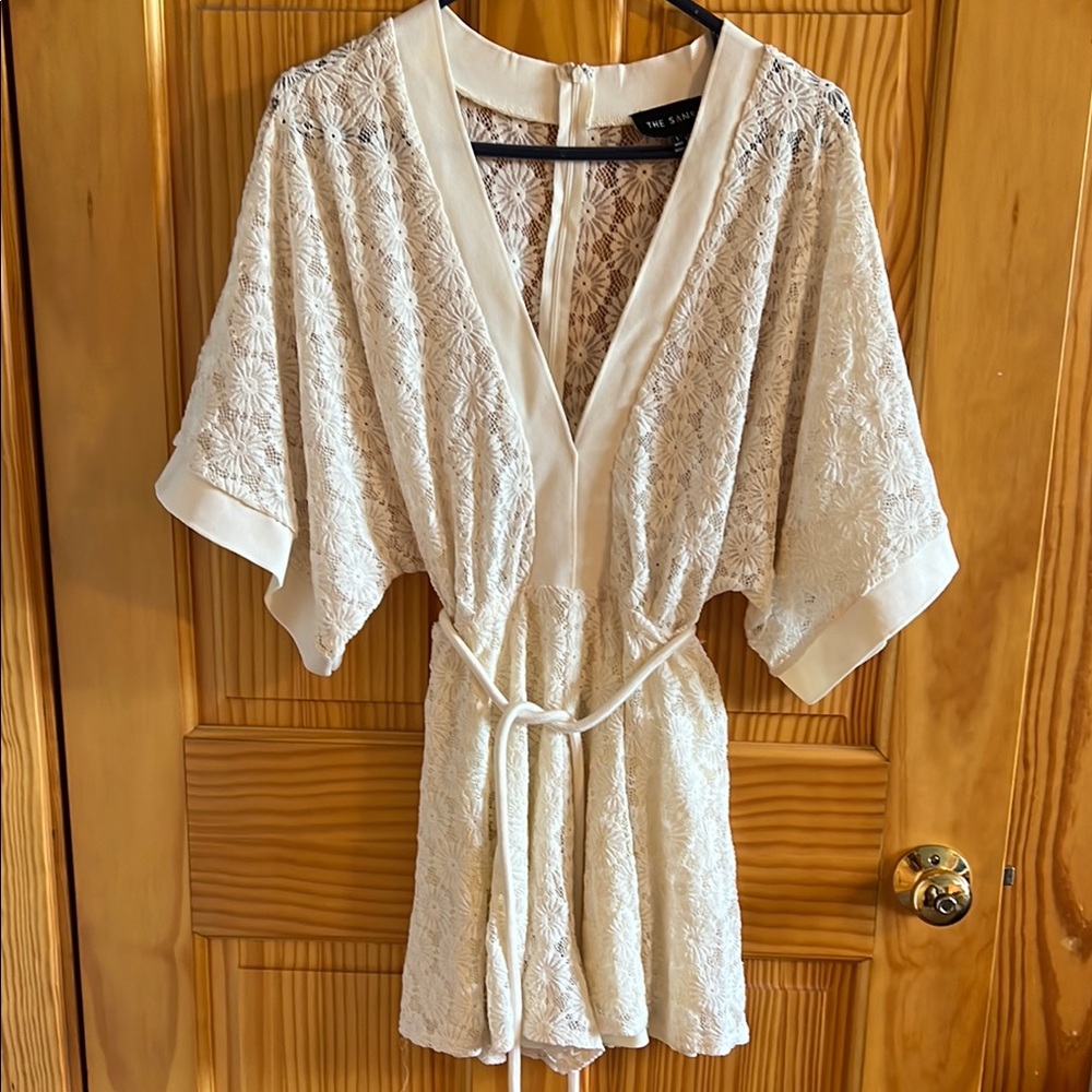 Elegant Cream Lace Jumpsuit